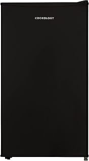 Cookology 60L 48cm Freestanding Under-Counter Freezer - Black | Reversible Door - 3 Large Compartments - 4 Star Freezer Rating - 41dB