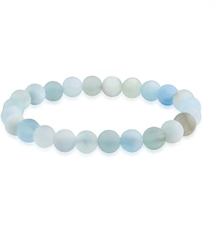 Natural Multi Color Gemstone 8MM Round Bead Stackable Stretch Bracelet