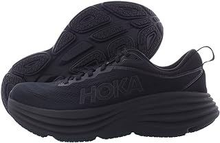 Hoka ONE ONE Bondi 8 Mens Shoes, Black/Black, 8.5 UK