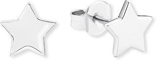 s.Oliver Orecchini a bottone in argento Sterling 925 da donna, con zirconi sintetici, argento, forniti in confezione regalo per gioielli