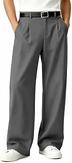Runcati Men's Wide Stretch Chino Pants