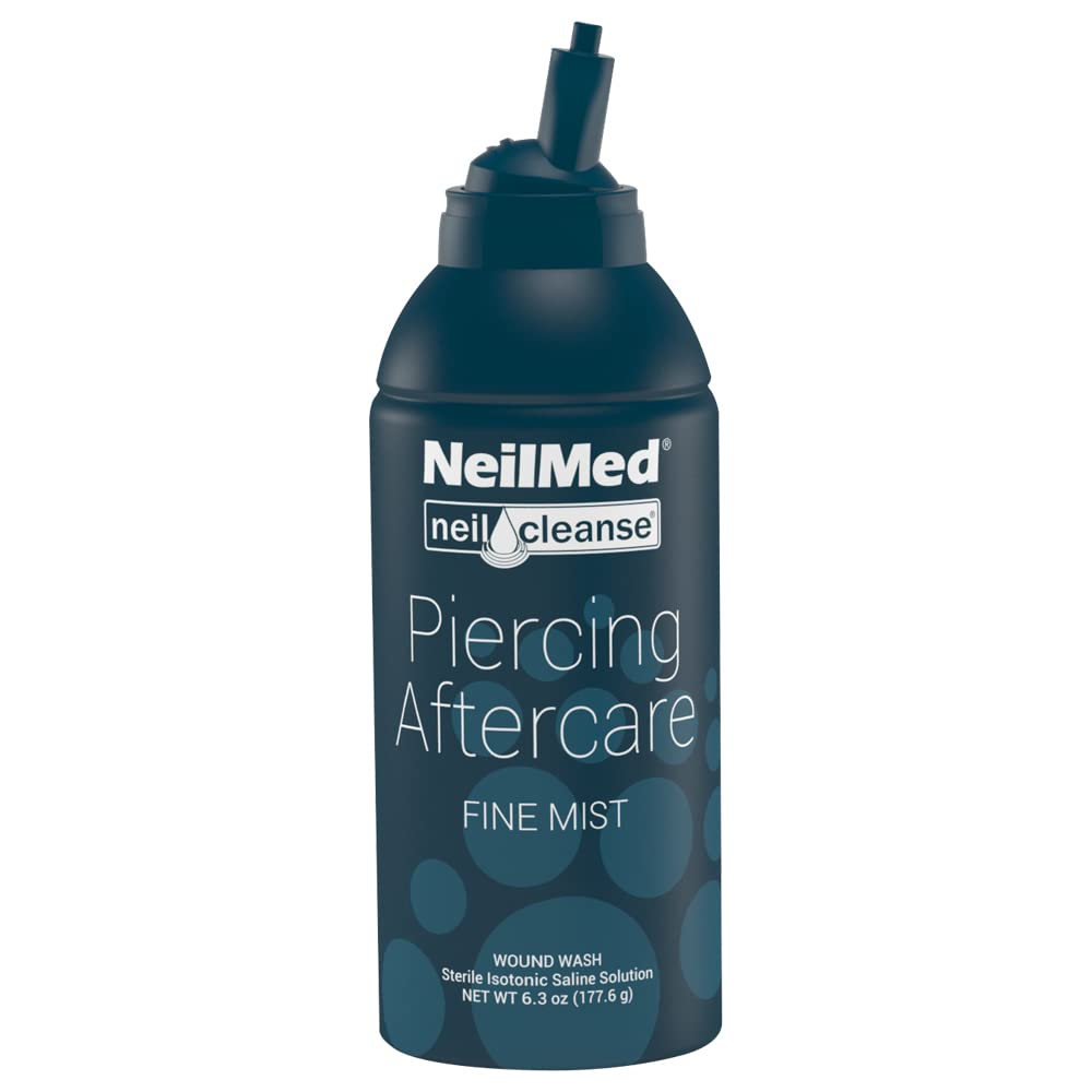 NeilMed NeilCleanse Piercing Aftercare Spray Fine Mist 177mL ( 6.3 FLoz) | Steri