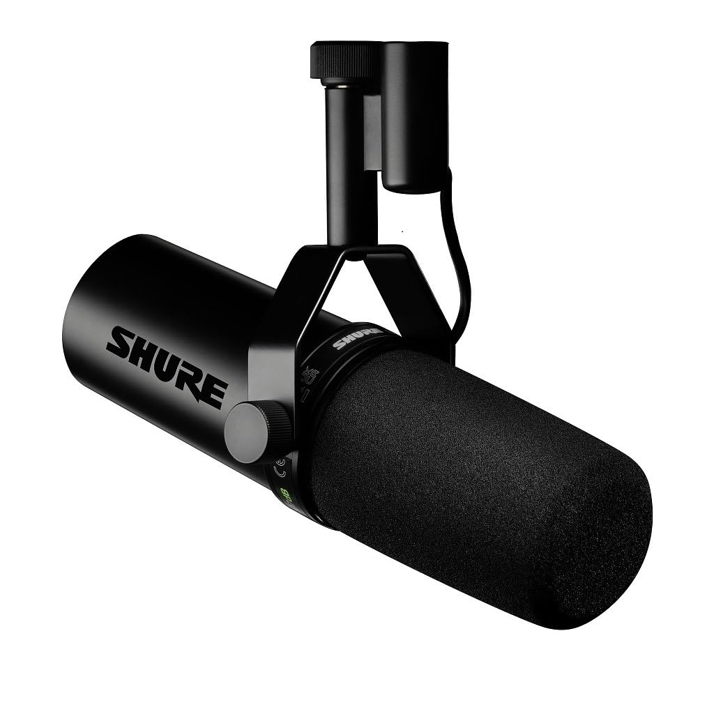 Shure SM7dB Dynamic Vocal Mic with Preamp for Streaming - Black