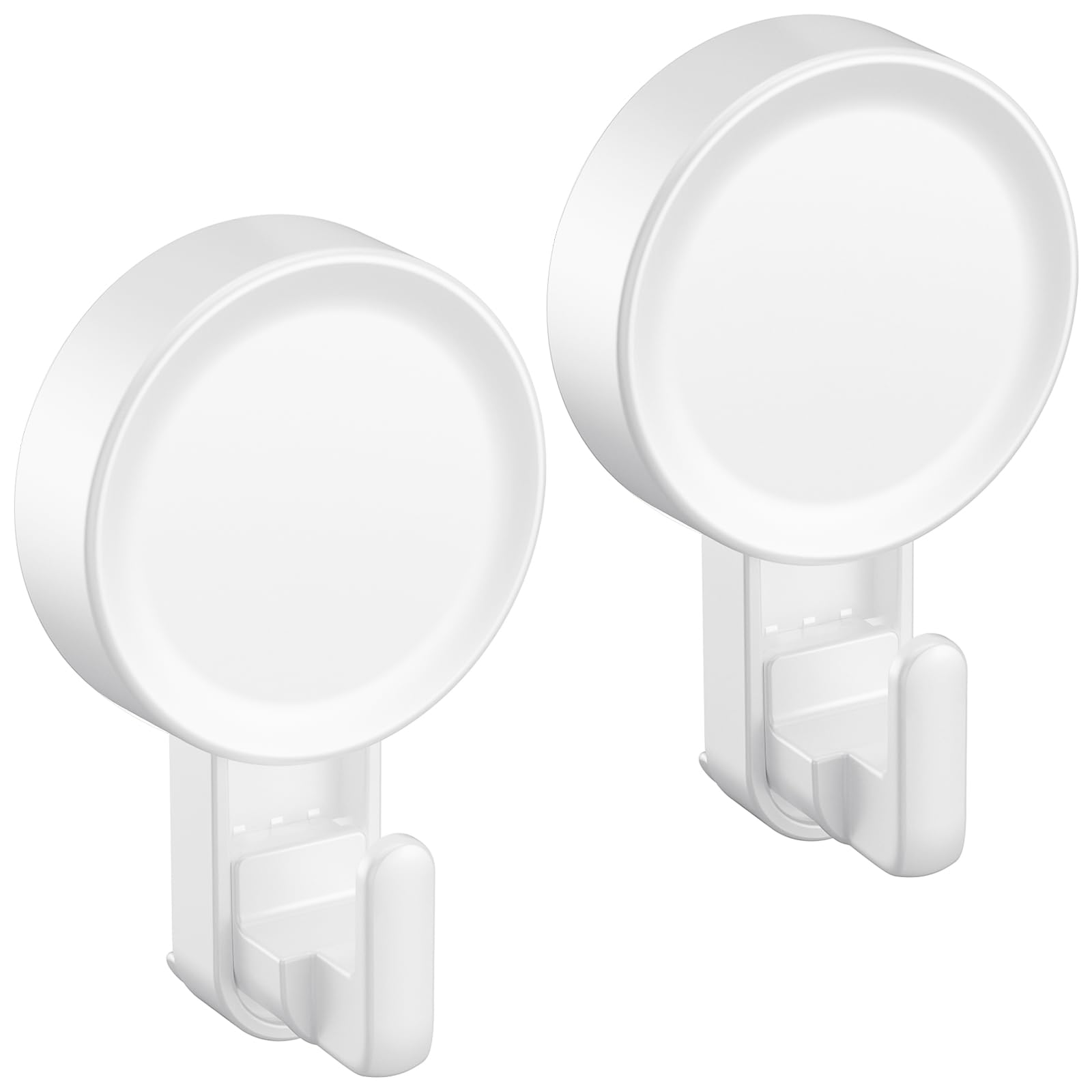 Pack of 2 Powerful Suction Cup Hooks Reusable
