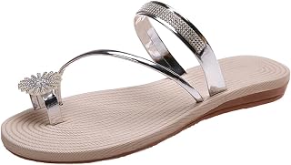 Ulalaza Women's Slippers Flat Open Toe Slides Platform Wedge Sandals Thong Sandals Non-Slip Summer Shoes Toe Post Beach Sandals Casual Sandal Comfy House Slippers Walking Flip Flops