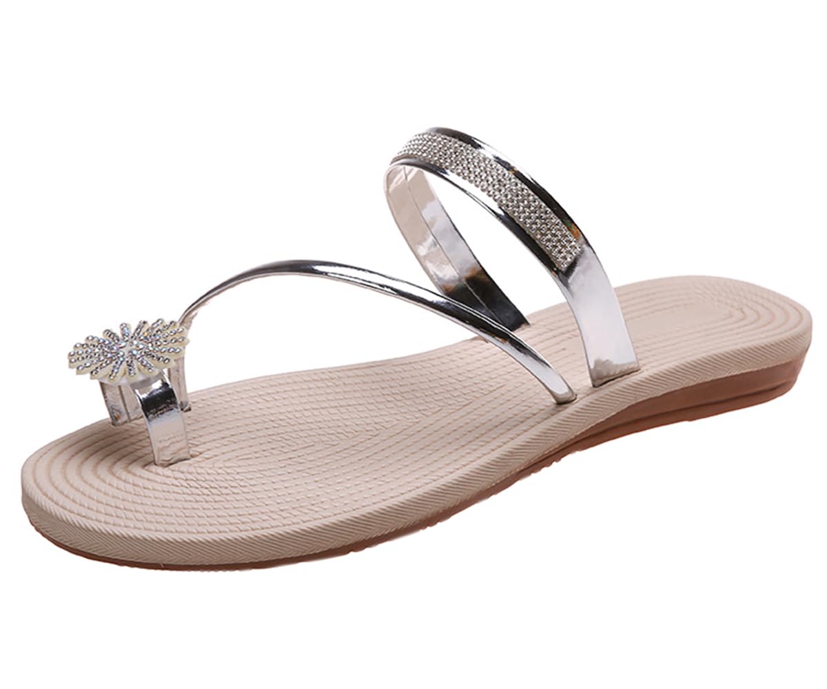 Ulalaza Women's Slippers Flat Open Toe Slides Platform Wedge Sandals Thong Sanda