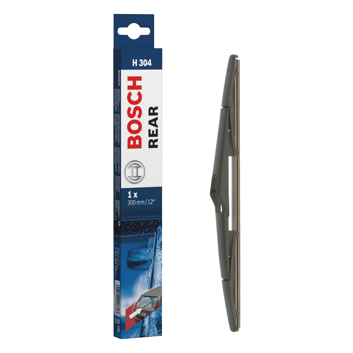Bosch Rear Wiper H 304-1 Replacement Blade for Rear Window - 300 mm | Excellent 