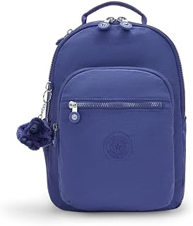 Kipling Seoul S, Small Backpack (With Laptop Protection), Ocean Blue, One Size, SEOUL S