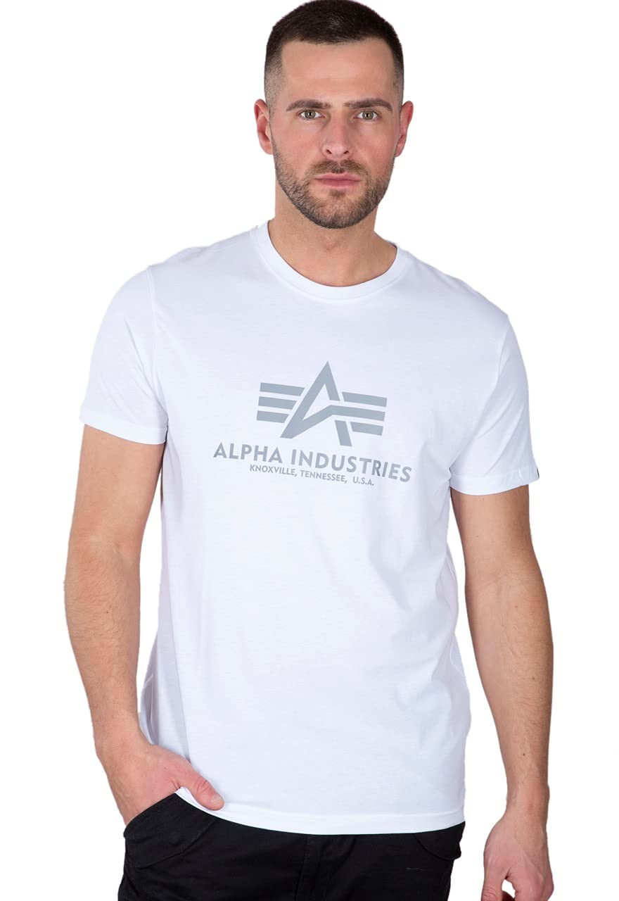 ALPHA INDUSTRIES Alpha Indutries Basic Reflective Print T-Shirt for Men