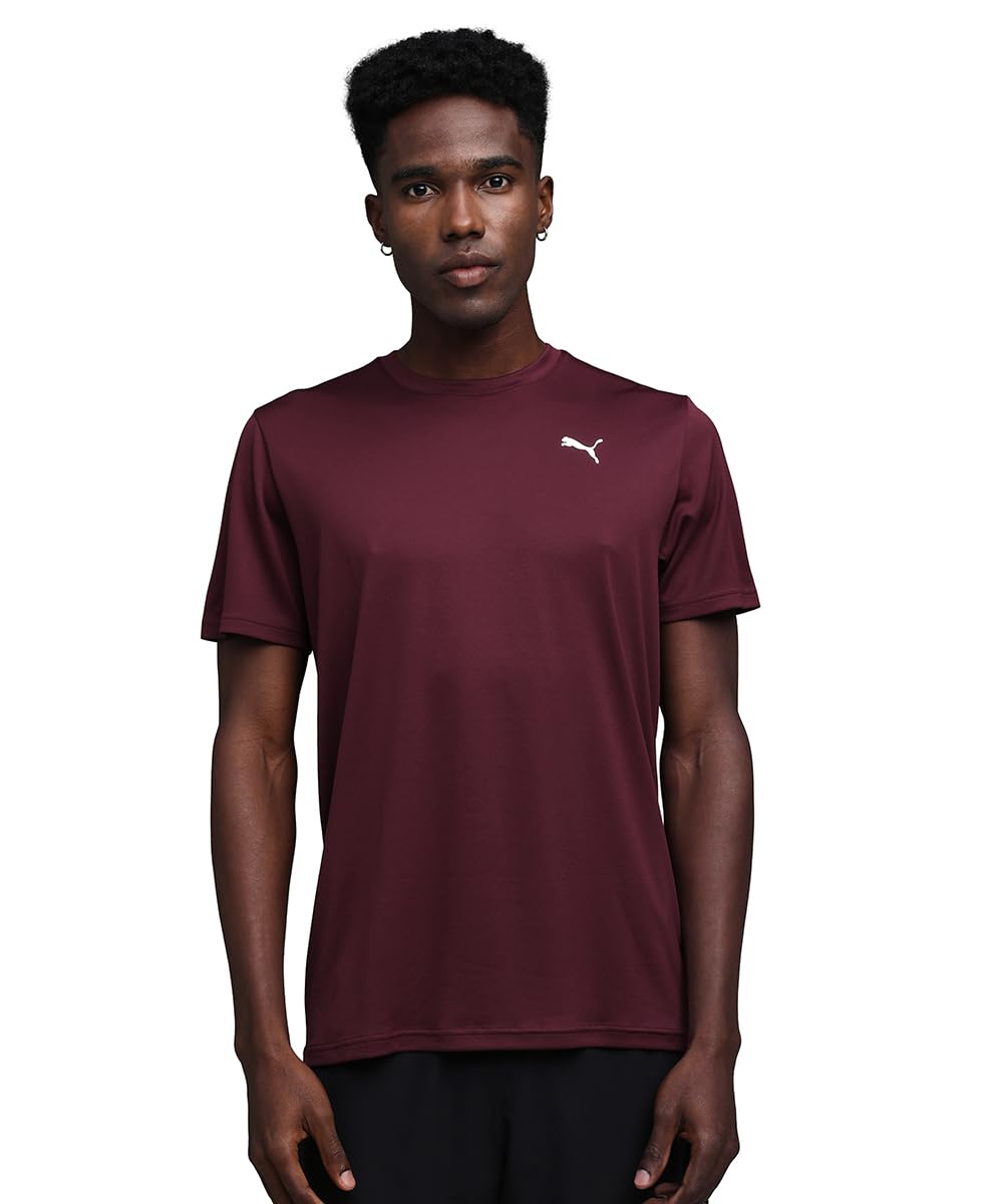 PUMA M Tad Essential Poly Texture Tee T-Shirts Unisex - Adult (Pack of 1)