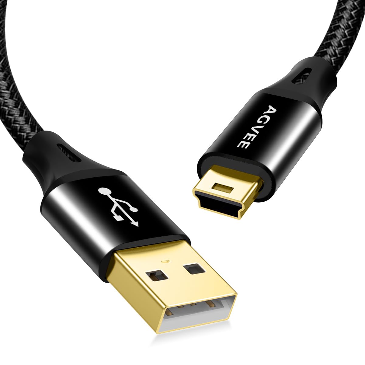 AGVEE 6.6ft Mini USB Cable, Durable USB-A to Mini-B Data and Charger | For TI-84