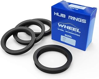 WHEEL CONNECT Hub Centric Rings, 73.1 to 67.1, Set of 4, ABS Plastic Hubrings, O.D:73.1-I.D:67.1mm.P