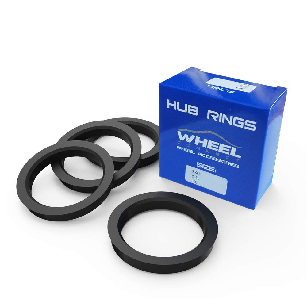 WHEEL CONNECT Hub Centric Rings, 73.1 to 67.1, Set of 4, ABS Plastic Hubrings, O