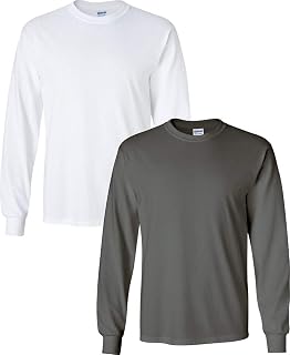 Gildan Men's Ultra Cotton Long Sleeve T-Shirt, Style G2400 Shirt (Pack of 1)
