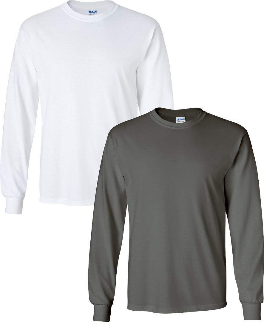 Gildan Men's Ultra Cotton Long Sleeve T-Shirt, Style G2400 Shirt (Pack of 1)