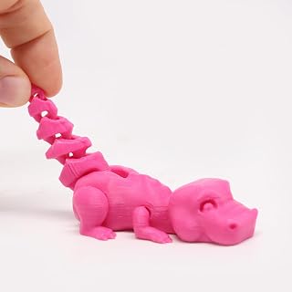 3D Printed Pink Dinosaur Figurine Small Model Reptile Decor for Shelf Desk Home Workspace Decor