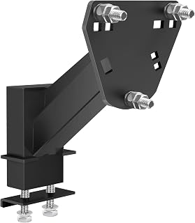 Lusheer Stake Pocket Spare Tire Carrier Mount,Trailer Spare Tire Mount,Fits Most 4 &amp; 5 &amp; 6 &amp; 8 Lugs Wheels on 4",4.25", 4.5'', 4.75'', 5", 5.5",6" or 6.5" Bolt Patterns,Heavy Duty Powder Coat