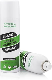 xTool Black Laser Marking Spray, 1pc, 8.5 oz - Advanced High Contrast Formula for CO2, Fiber &amp; Diode Laser Engravers - New &amp; Improved Version