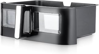 Geepas 10L Air Fryer Drawer with Removable Divider - Large Drawer Only, Match Cook & Dual Temperature Functions, Viewing Window (Renewed)