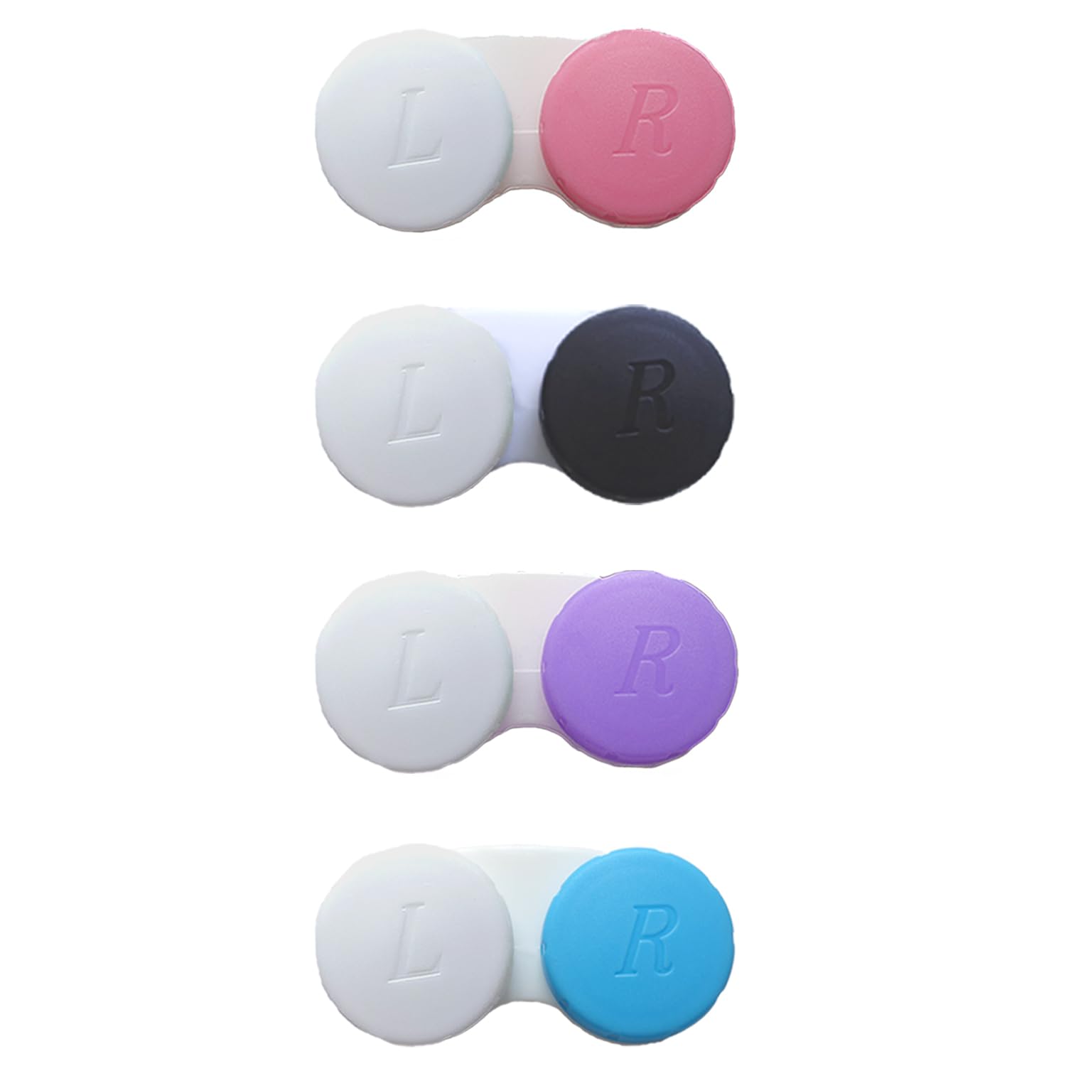 Smanzu 4 Pack Contact lens case Contact Lens Soak Storage Box, Mixed Colors | Co