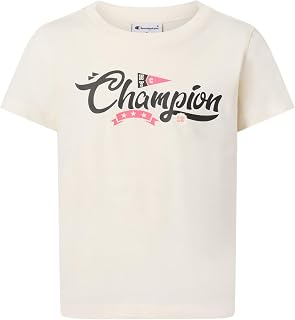 Champion Graphic Shop Girl's Short Sleeve T-Shirt Black