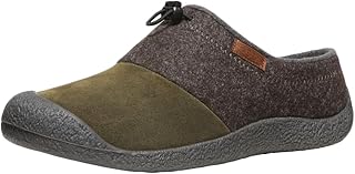 KEEN Homme-Howser 3 Slide Comfy Durable Pantoufles, Cantine en Feutre Marron foncé, 40.5 EU