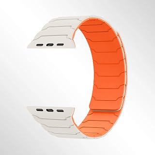 Magnetic Bands Compatible with Apple Watch Bands 42mm (Series 10) 41mm 40mm 38mm 44mm 45mm 46mm 49mm, Soft Silicone Replacement Strap Compatible with iWatch SE Series 10 9 8 7