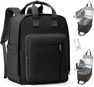 SZLX Ryanair Vacuum Backpack, Hand Luggage, Wizzair Travel Backpack, Aeroplane for Men and Women, Laptop Backpack, 14 Inch Waterproof Underseat Suitcase Backpack with Shoe Compartment, Vacuum Suitcase