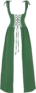 Josamogre Renaissance Women's Medieval Dress Costume Long Sleeve Fancy Cosplay Vintage Carnival Carnival Party Halloween
