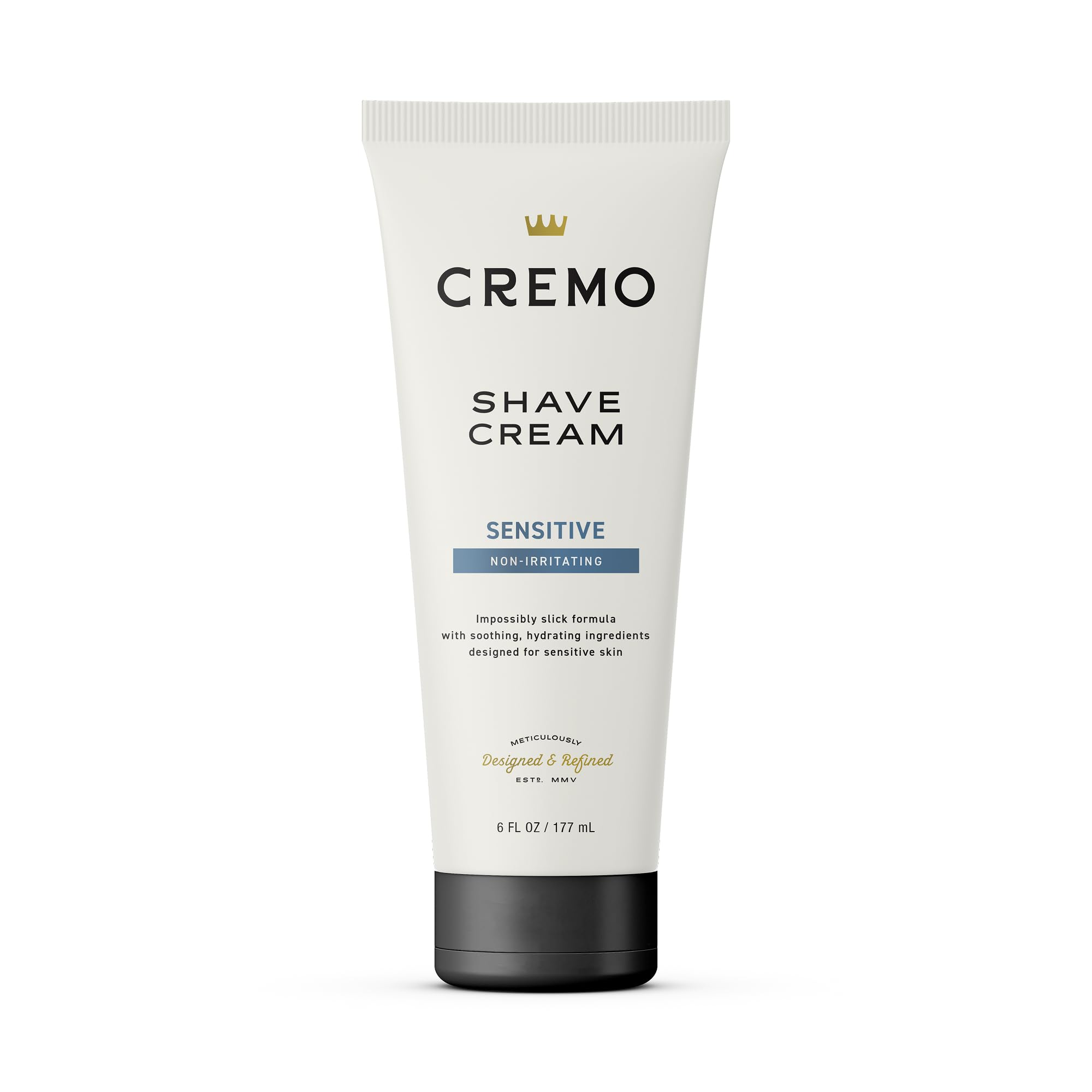 Cremo Shaving Cream for Men, Sensitive, 6 Fl Oz | Barber grade, Smooth shave cre