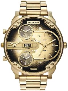 Diesel Montre, Mr. Daddy pour Homme, Mouvement Multifonctionnel à Quartz à Trois Aiguilles avec Bracelet en Acier Inoxydable