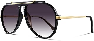 Oversized Aviator Sunglasses for Women Sun Glasses 70s Retro Shades