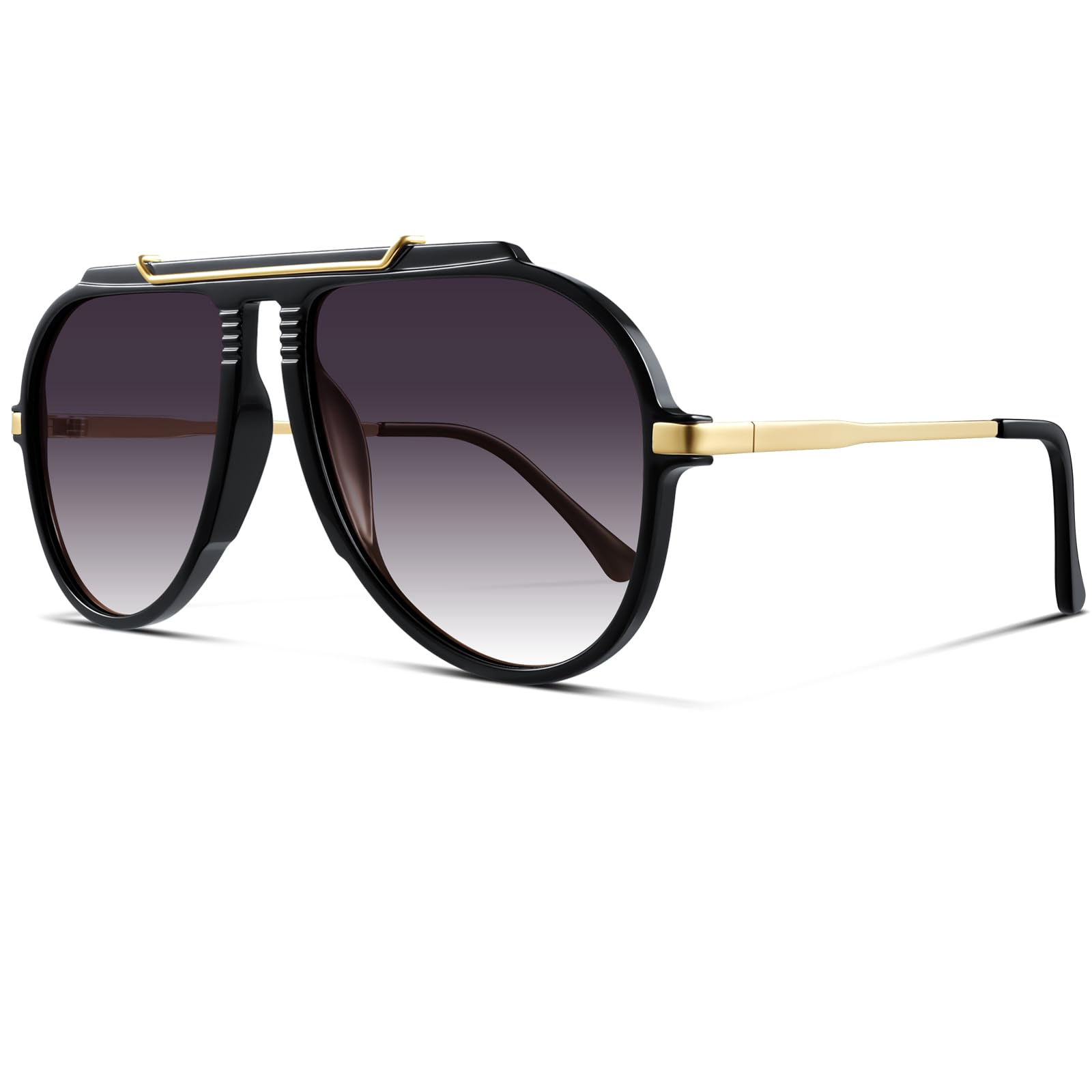 Oversized Aviator Sunglasses for Women Sun Glasses 70s Retro Shades