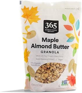 365 by Whole Foods Market, Maple & Almond Butter Granola, 12 Ounce