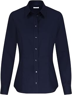Seidensticker women's blouse - city blouse - shirt blouse - regular fit - long sleeve - plain - 100% cotton