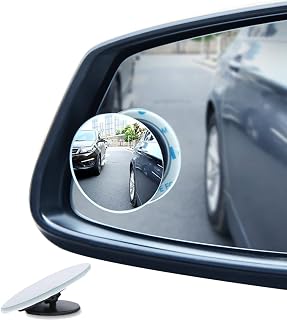 Blind Spot Mirrors For Cars - BeskooHome Waterproof 360°Rotatable Convex Rear View Mirror For Universal Cars -2 Pack