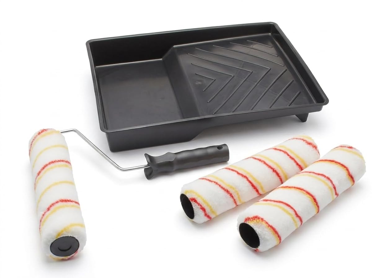Fit for the job 5 piece 9 inch Triple Paint Roller Set for DIY Painting 9" | Wit
