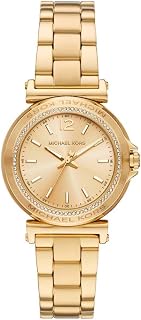 Michael Kors Montre Maren pour Femme, Mouvement à Quartz Trois Aiguilles avec Bracelet en Acier Inoxydable ou en Cuir