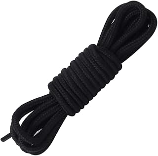 Shoelaces 4 mm Wide Polyester Round 20 Colours Length 70/90/120/150 cm Black 2 Pairs