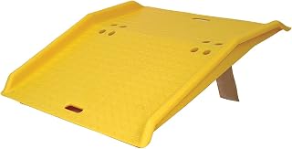 Eagle 1795 High Density Polyethylene Portable Dockplate, Yellow | 750 lbs Load Capacity,35"W X 36"L X 5"H