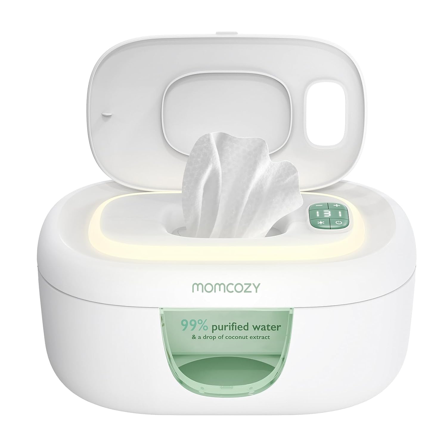 Momcozy Baby Wipe Warmer, Innovative Spring Design,Large Capacity Dispenser | Wi