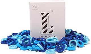 100 Hair Ties for Women，Elastic Seamless Rubber Ties for Thick Thin Hair