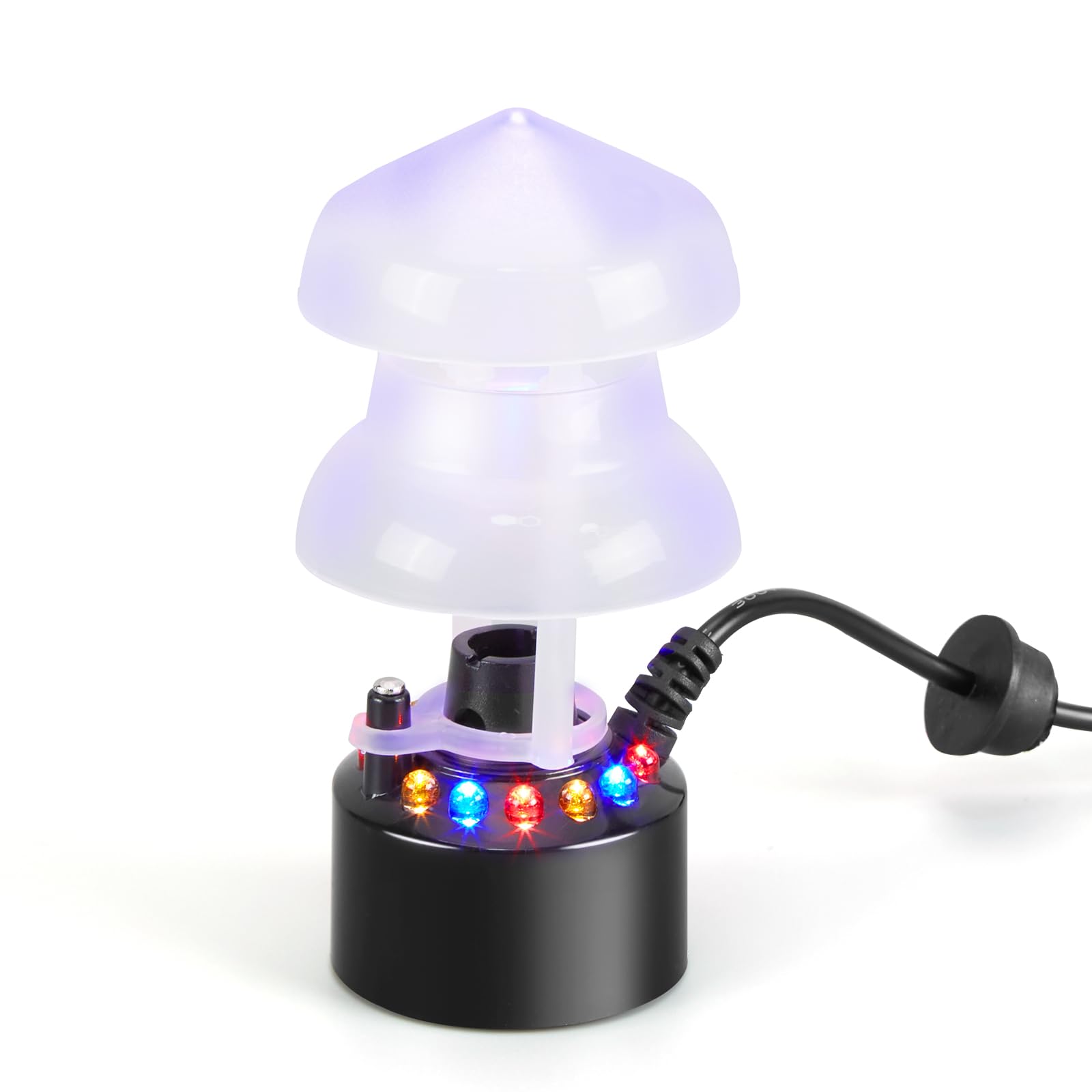 FITNATE Mist Maker, 12 LED Fog Machine Halloween Atomizer for Pond | Colorful LE