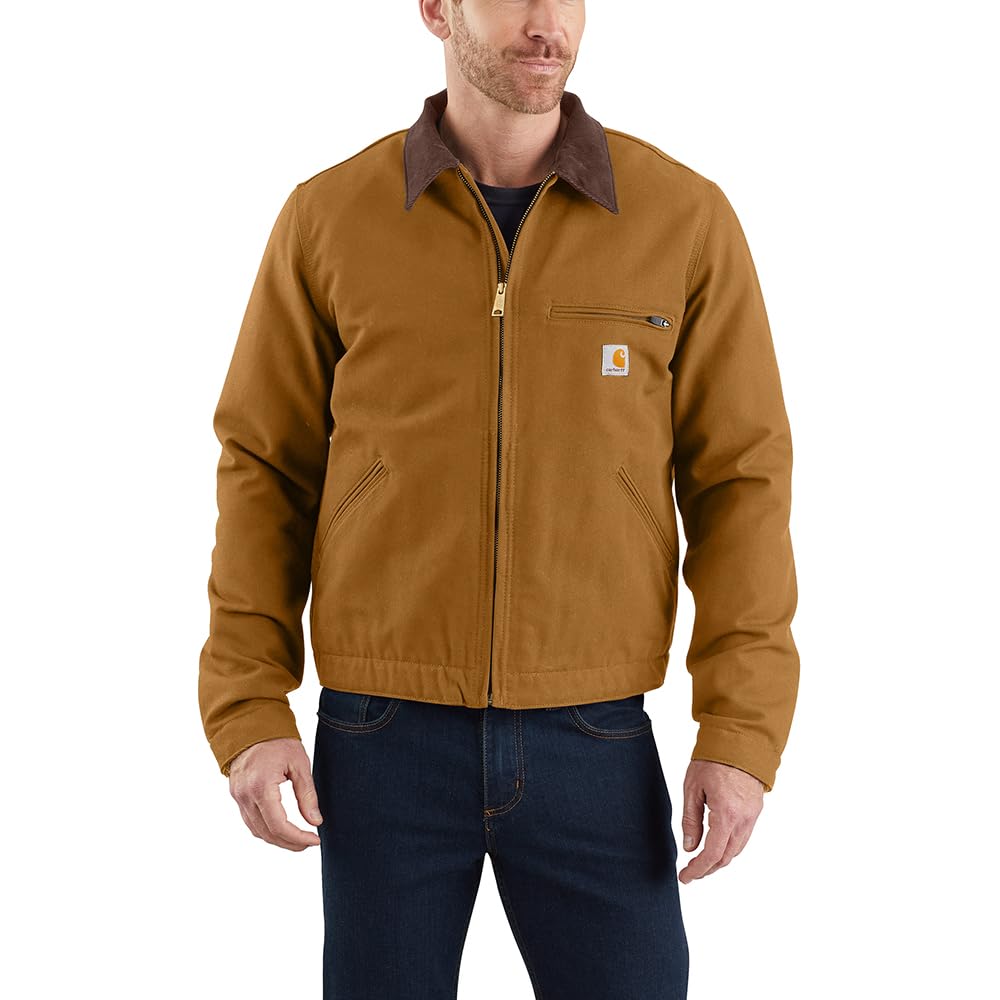 Carhartt Men's Duck Detroit Jacket, Work Utility Outerwear