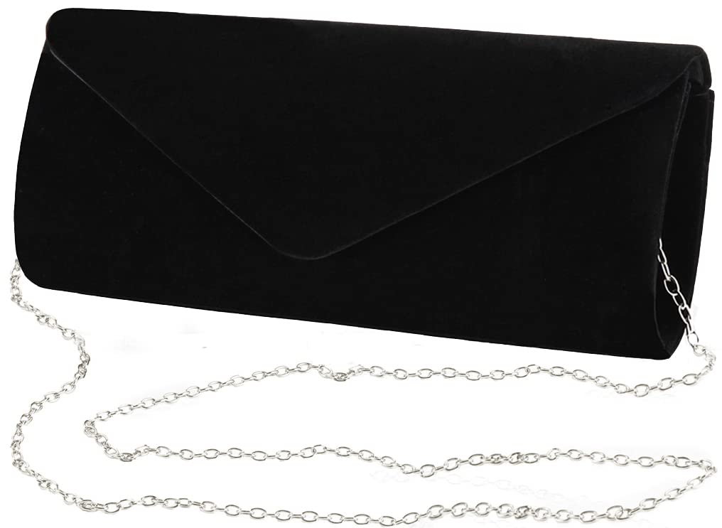Clutch Purses Evening Bag for Women Party Prom Black-Tie Events Velvet Handbag S