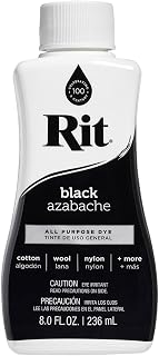 Rit Dye 88150 All Purpose Liquid Dye, Black, 8 Fl Oz
