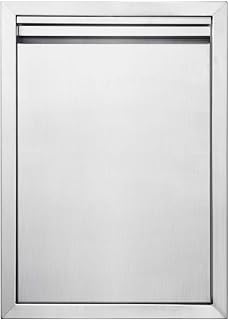 JIE JIN BBQ Access Door 17" W X 24" H Outdoor Kitchen Doors Single Door Thickened 304 Stainless Steel Outdoor Kitchen Accessories Door for Indoor/Outdoor Kitchen Outdoor Cabinet BBQ Island