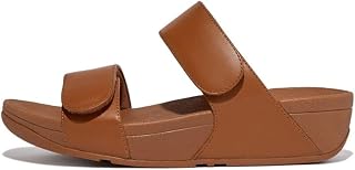 Fitflop Lulu Adjustable Leather Slides Sandals Women's