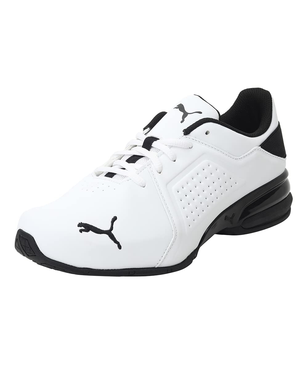 PUMA Men's Viz Runner Trainers, White multi-coloured