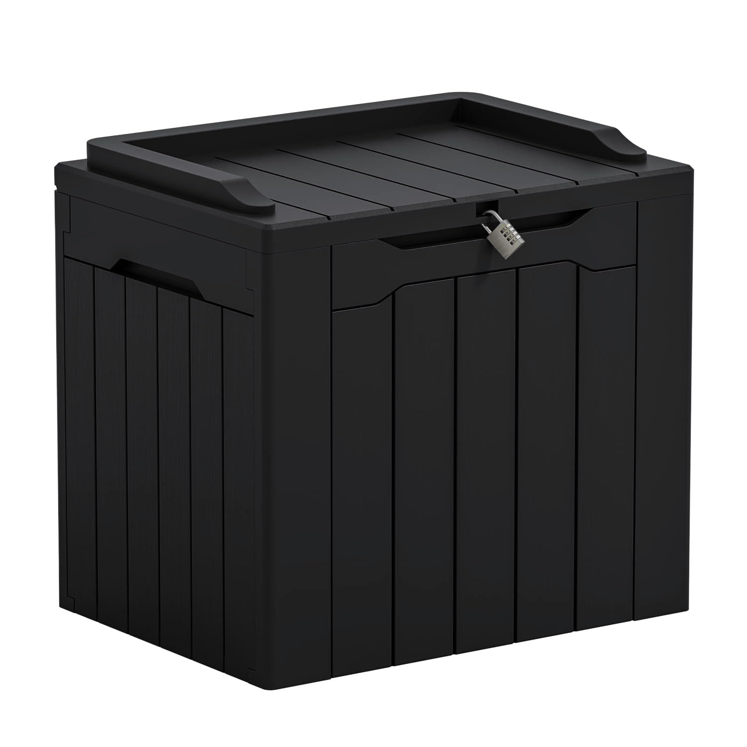 Greesum Outdoor Storage Box 31 Gallon Storage Box with Lid for Patio Furniture, 